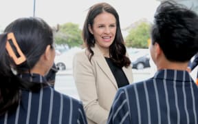 Education Minister Erica Stanford at an announcement about $413m investment in school upgrades at Albany Junior High.
