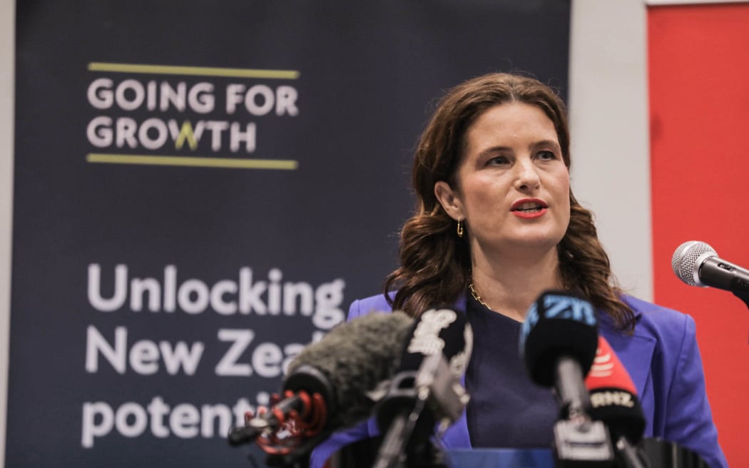 Finance Minister Nicola Willis makes a pre-budget speech to the Hutt Valley Chamber of Commerce.