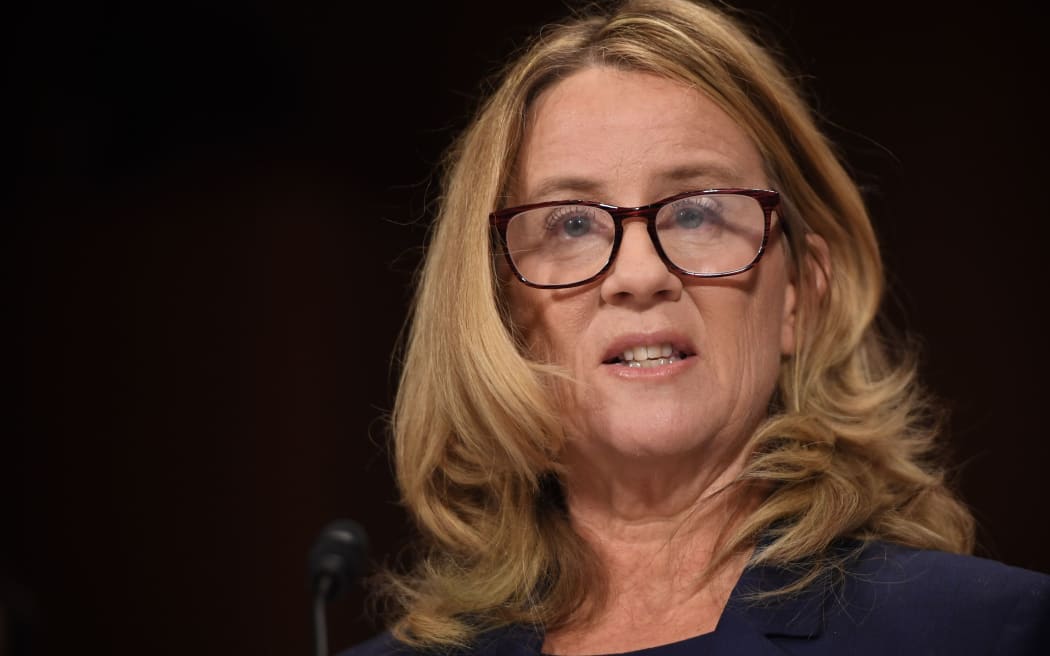 Christine Blasey Ford, the woman accusing Supreme Court nominee Brett Kavanaugh of sexually assaulting her at a party 36 years ago, testifies before the US Senate Judiciary Committee.