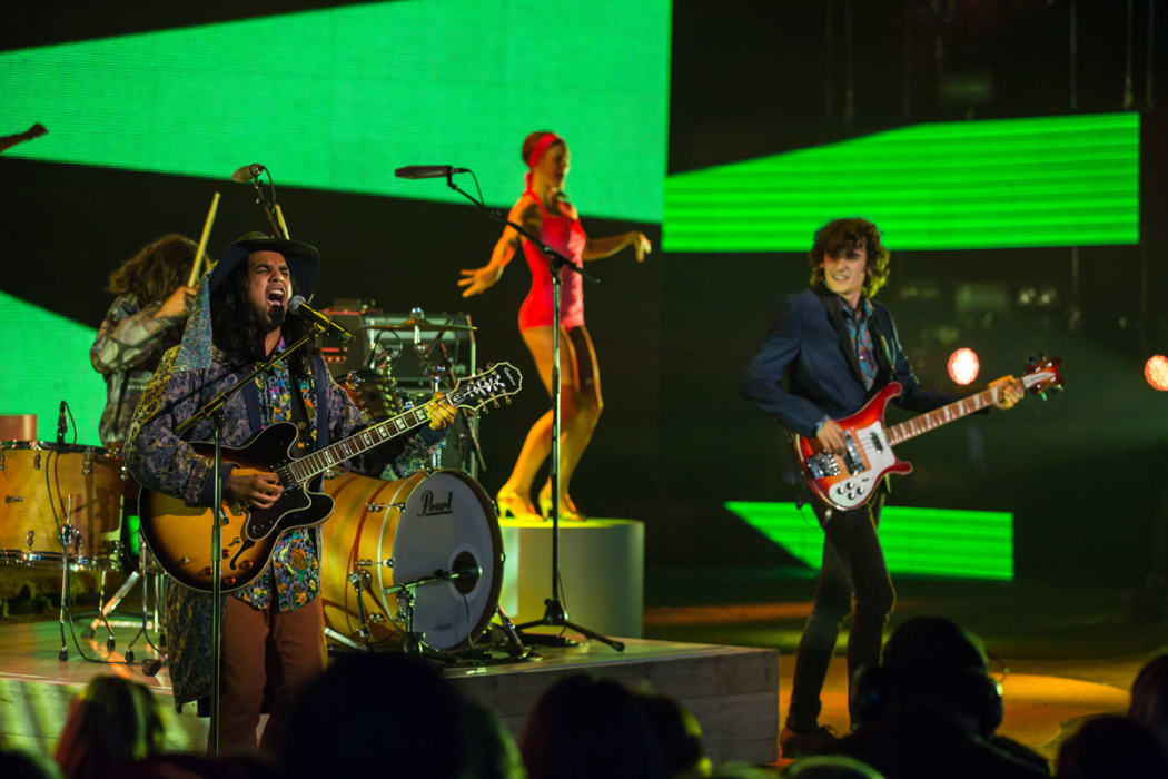 X Factor's Brendon Thomas and the Vibes.