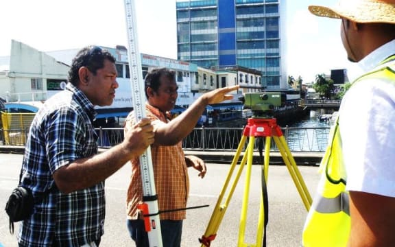 Hydrographic surveying in Fiji
