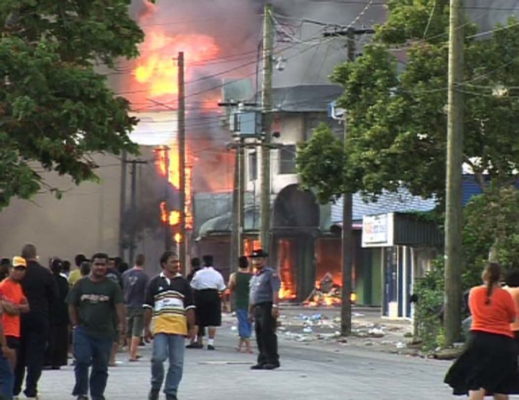 The Nuku'alofa riots in 2006