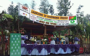 Launch of Australia-funded governance project, with Oxfam, in Papua New Guinea's Eastern Highlands.