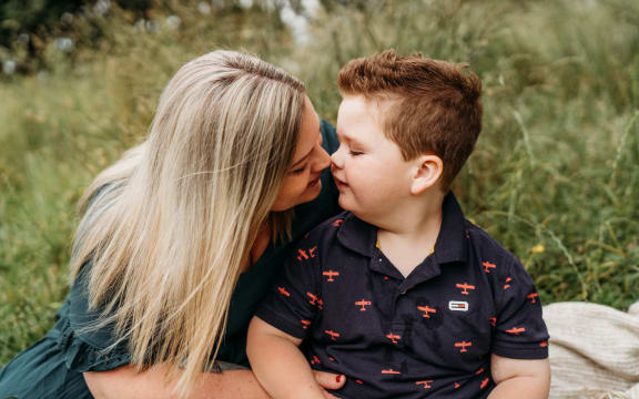 Jasmin MacGibbon with her son Caiden MacGibbon