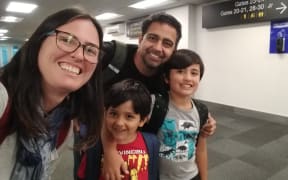 Juliana Reu Junqueira, her husband Gilberto, sons Pedro, 9, and Mateus, 6