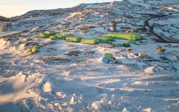 New Zealand's Scott Base in Antarctica, in 2023.