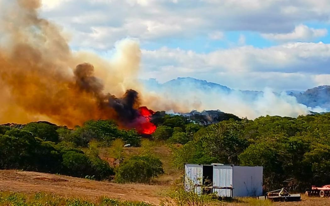 Bushfire risk high in New Caledonia - PHOTO Association des Sapeurs Pompiers du SIVM Nord