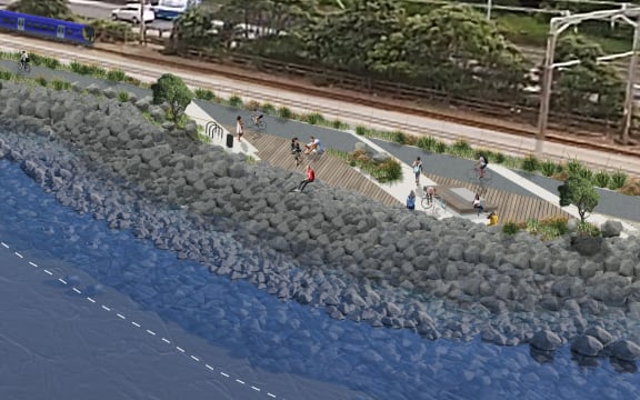 Ngauranga to Petone birds eye view.