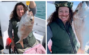 Sally Wenley on boat