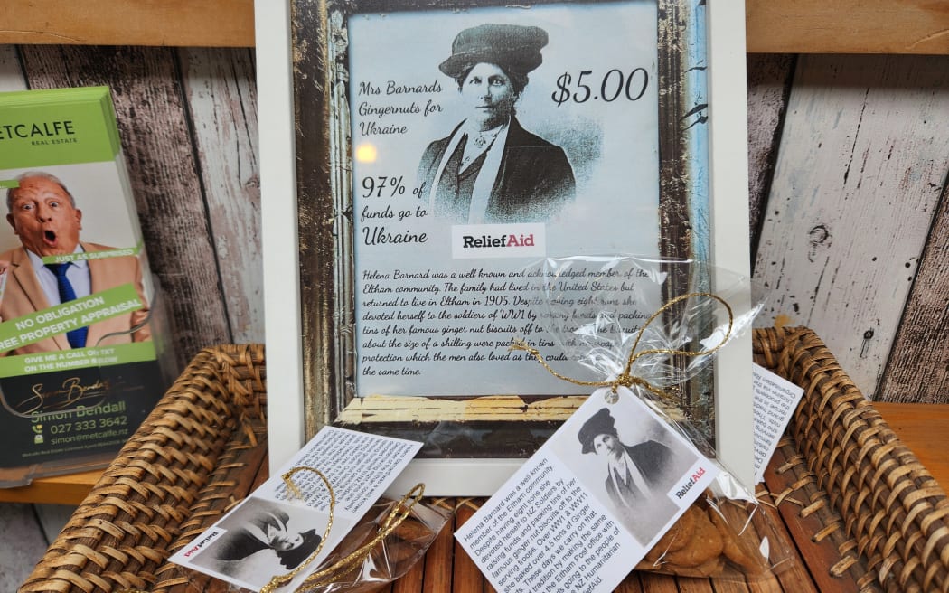 Helena Barnard of Eltham, Taranaki, baked cookies for soldiers in the two world wars and was the inspiration for a present-day aid project for Ukraine