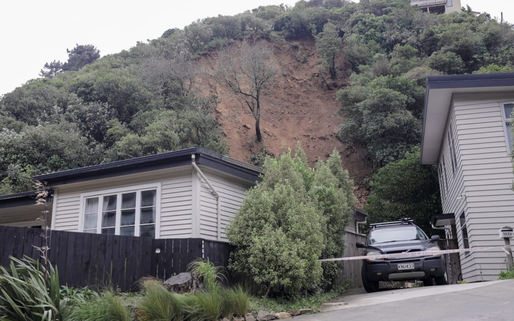 Wild weather on Wellington's south coast on 21 July 2022.
