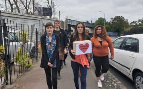A petition calls for urgent changes to welfare system is delivered to Prime Minister Jacinda Ardern's electorate office in Auckland.