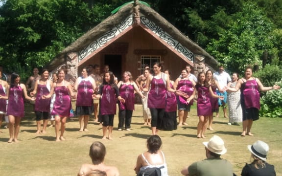 Ngāti Ranana at Hinemihi Te Ao Tawhito, Clandon Park, Guildford Surrey England.