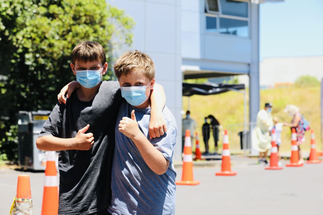 Two children get their first Covid-19 vaccination on the first day New Zealand children aged under 12 were able to be vaccinated against the virus.