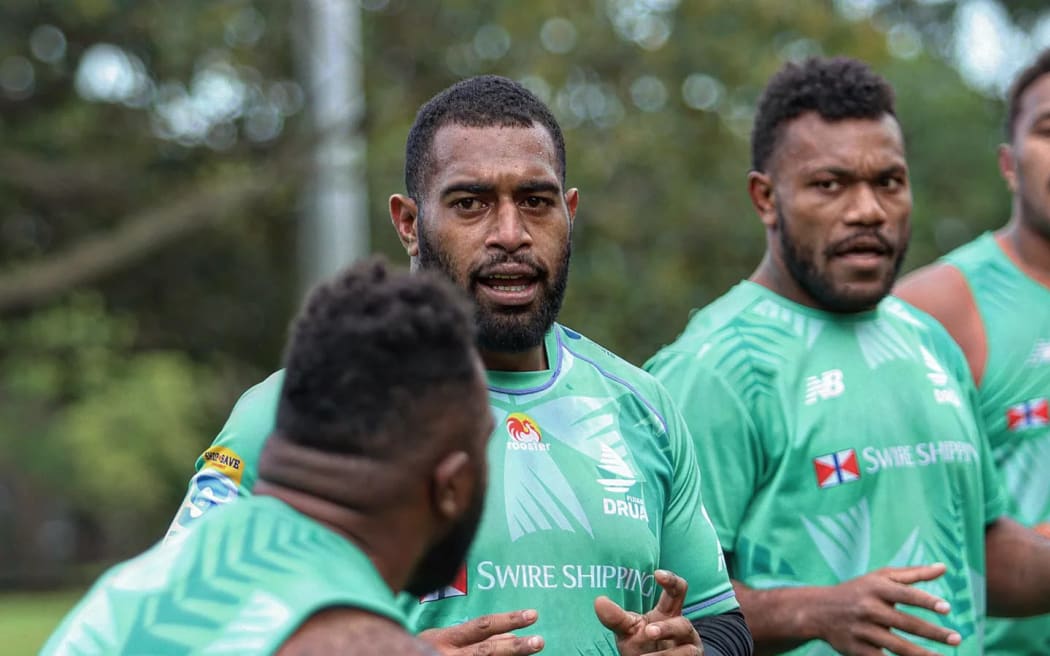 Drua players in training in Sydney