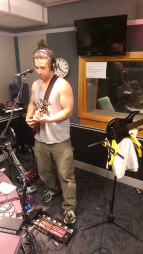 Ukulele Russ in the RNZ Auckland studio