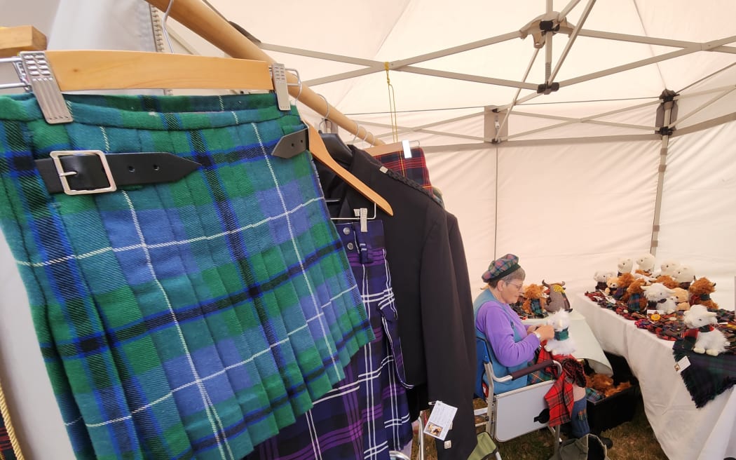 A kiltmaker and her wares