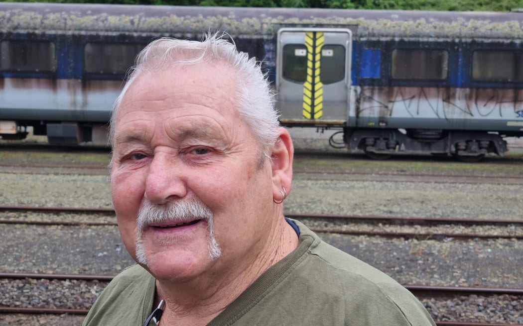Jim Austin will be sad to see the Taumarunui yard empty, but says the dumped Auckland train carriages can't stay in their current state.
