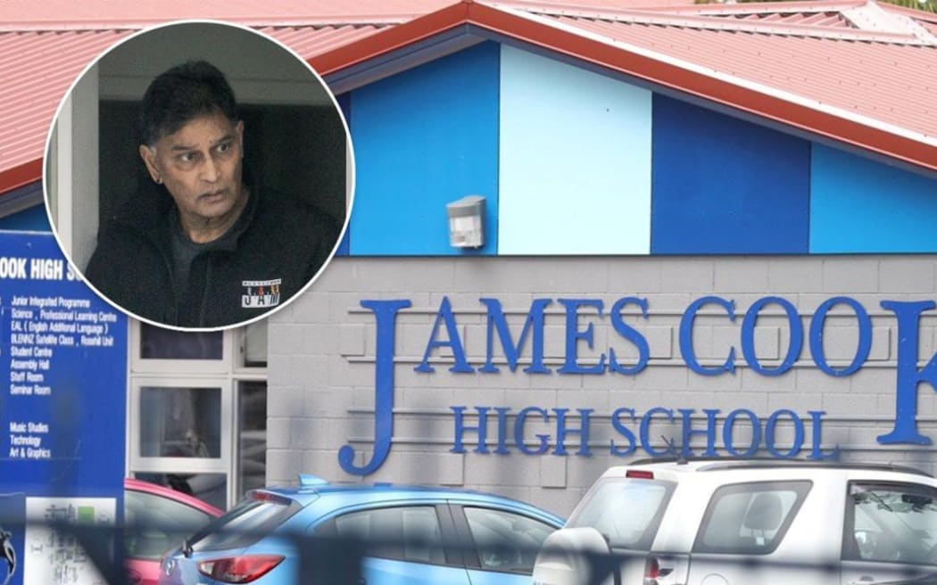 Former James Cook High School assistant principal (inset) has admitted sexual offending against a student.
DAVID WHITE / STUFF
