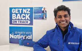 National Party candidate Mahesh Muralidhar, a venture capitalist and entrepreneur.