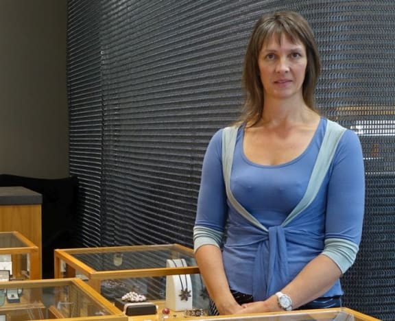 Nicola Martinovich in her jewellery store on Victoria Street