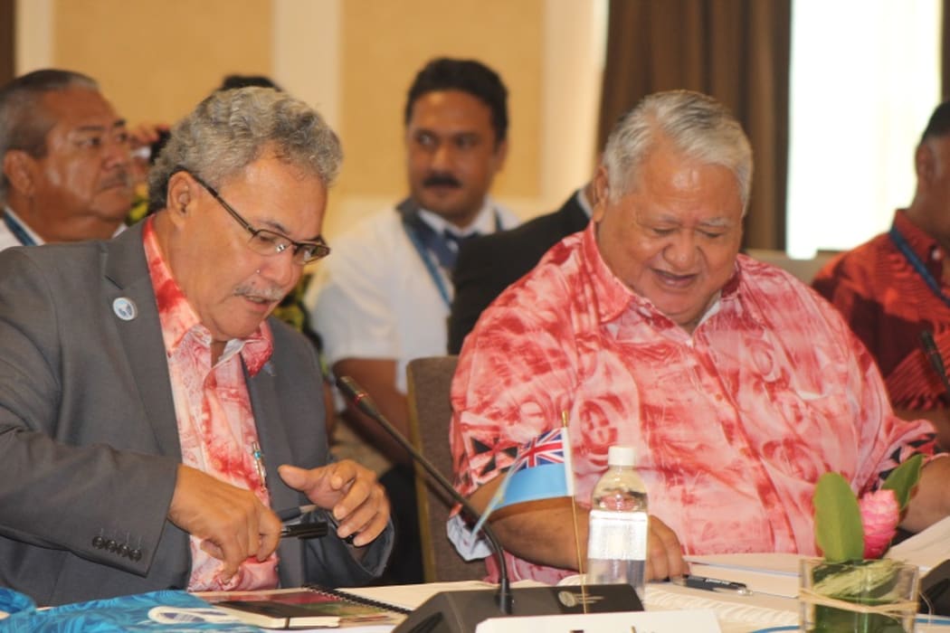 Tuvalu's Enele Sopoaga and Samoa's Tuilaega Sa'ilele