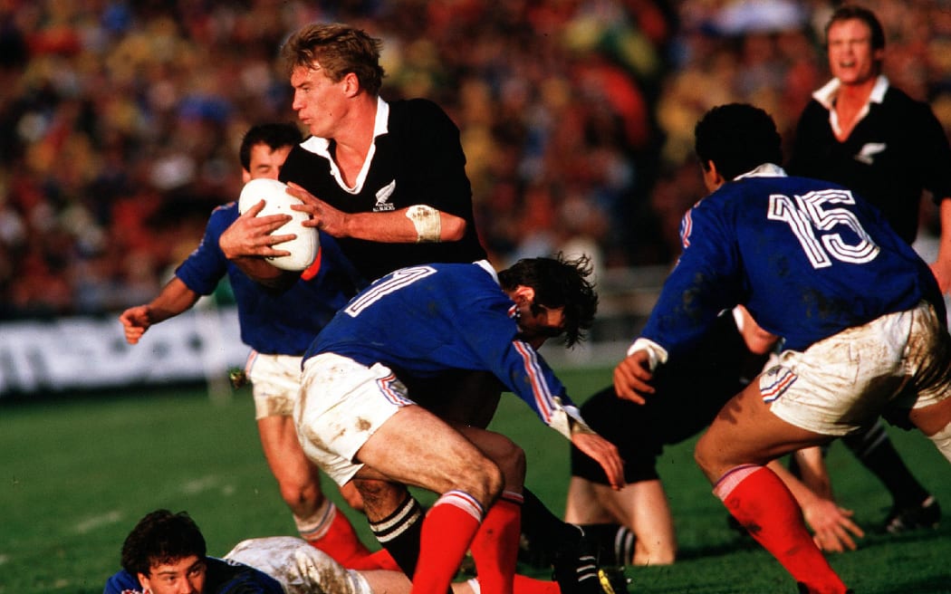 Rugby World Cup Final 1987
New Zealand vs France
John Kirwan of New Zealand on the attack
Mandatory Credit ©INPHO/Billy Stickland