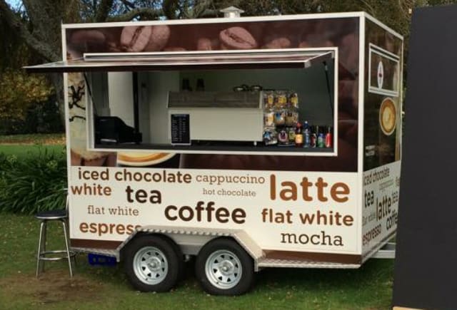 Police provided this image of the missing coffee cart.