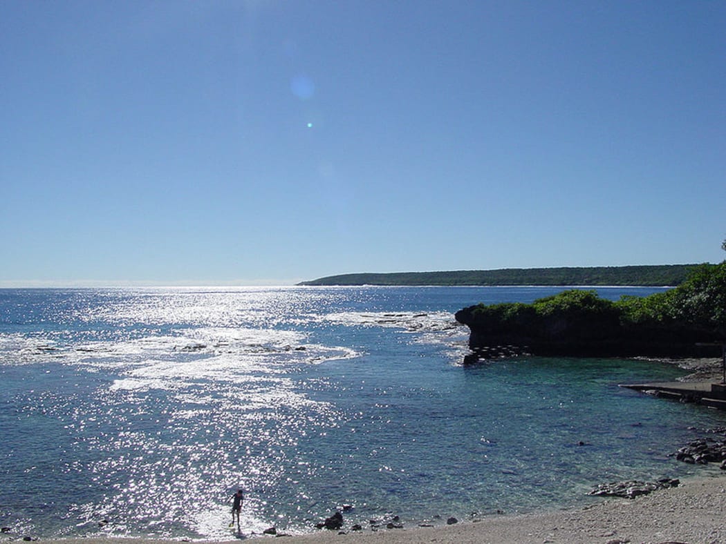A beach on Niue