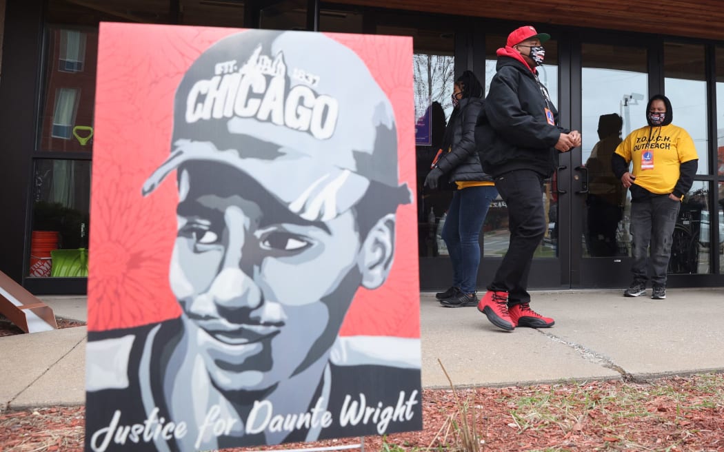 MINNEAPOLIS, MINNESOTA - APRIL 21: A visitation is held for Daunte Wright at Shiloh Temple International Ministries on April 21, 2021 in Minneapolis, Minnesota.