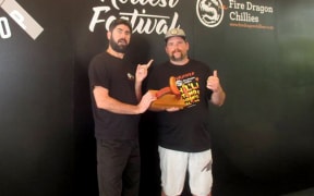 Organiser Clint Meyer and Josh 'Hotter' Shotter.