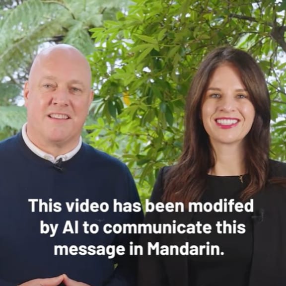 Politicians are diving in. Prime Minister Christopher Luxon and Immigration Minister Erica Stanford use AI on TikTok to promote the ‘Parent Boost’ visa in Mandarin, with an upfront declaration.
