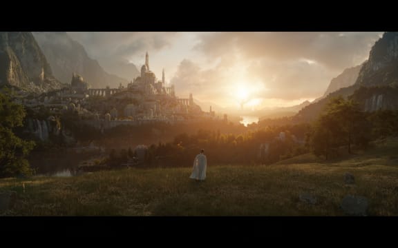 The first image from Amazon's new Lord of the Rings TV series filmed in New Zealand.