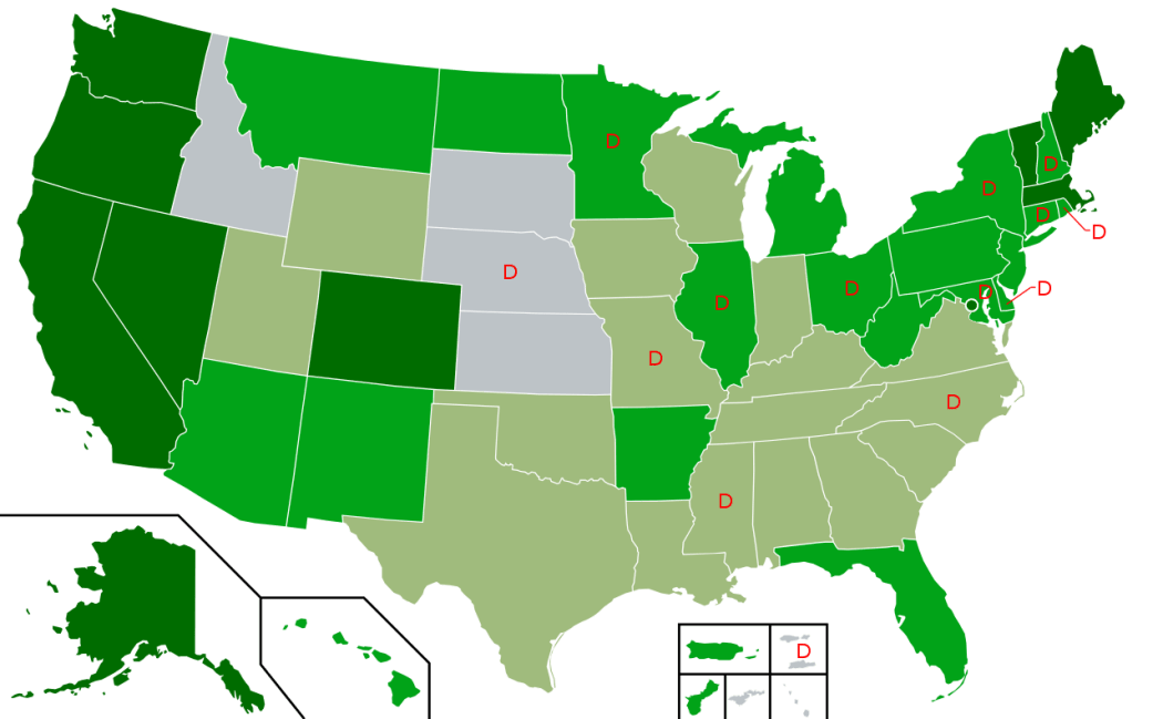 Legality of cannabis in the United States