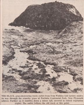 Dow - Waste headed toward Onuku Taipari - Back Beach in the early l960s