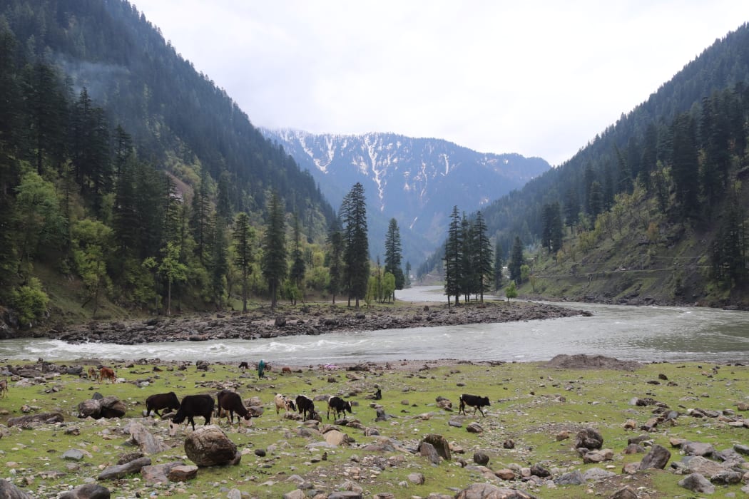 The Neelum River in Pakistan-ruled Kashmir.