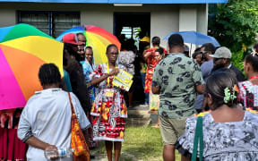 The Owen Hall Polling Station in Port Vila, Vanuatu. 16/01/25