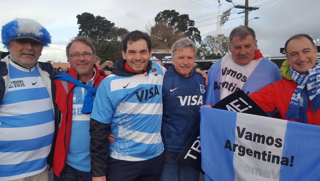Pumas fans waiting for gates to open