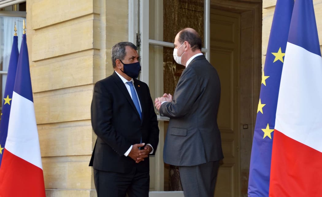 Edouard Fritch and Jean Castex meet in Paris