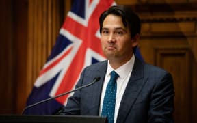 Simon Bridges addresses media after Judith Collins loses her leadership