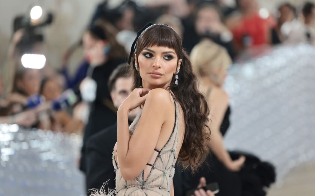 NEW YORK, NEW YORK - MAY 01: Emily Ratajkowski attends The 2023 Met Gala Celebrating "Karl Lagerfeld: A Line Of Beauty" at The Metropolitan Museum of Art on May 01, 2023 in New York City. (Photo by Jamie McCarthy/Getty Images)