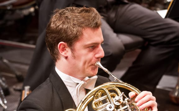 NZSO principal horn player Sam Jacobs