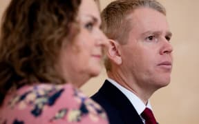 Prime Minister Chris Hipkins and education minister Jan Tinetti visit Ridgway School to make a pre-budget education announcement