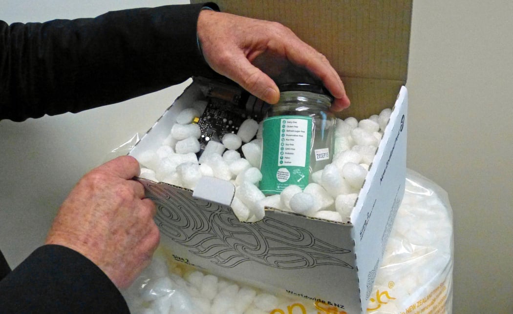 Friendlypak founder, Kevin Graham says you could eat this plant-based packaging...if you're that way inclined