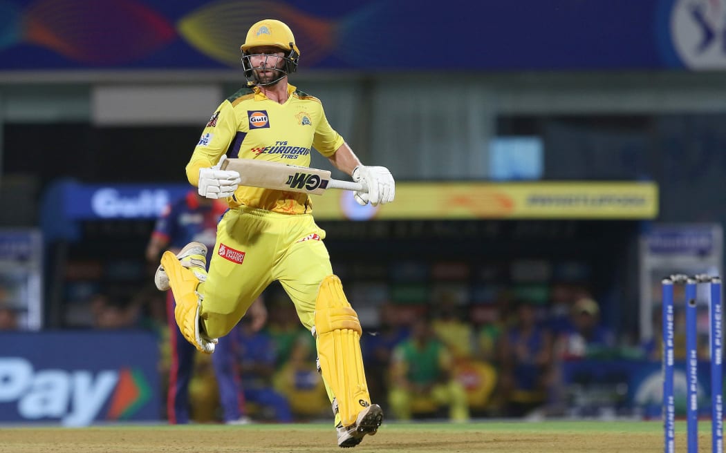 Devon Conway in action for the Chennai Super Kings.