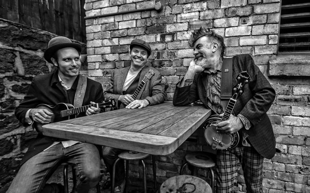 The Nukes; from left to right Benjamin “Country boy” Collier, Dave “Fingers of fire” Parker and David “Snapper” Thiele