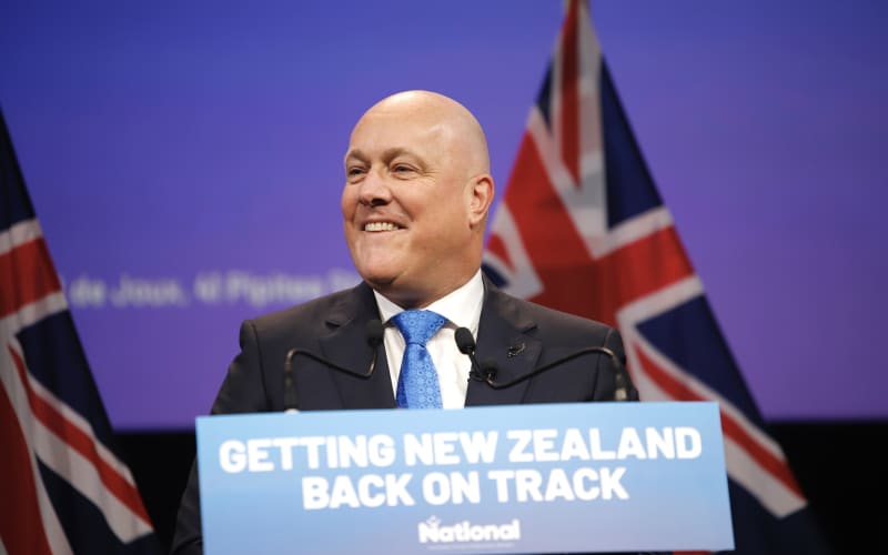Christopher Luxon delivers his keynote speech at the National Party conference 4 August 2024.