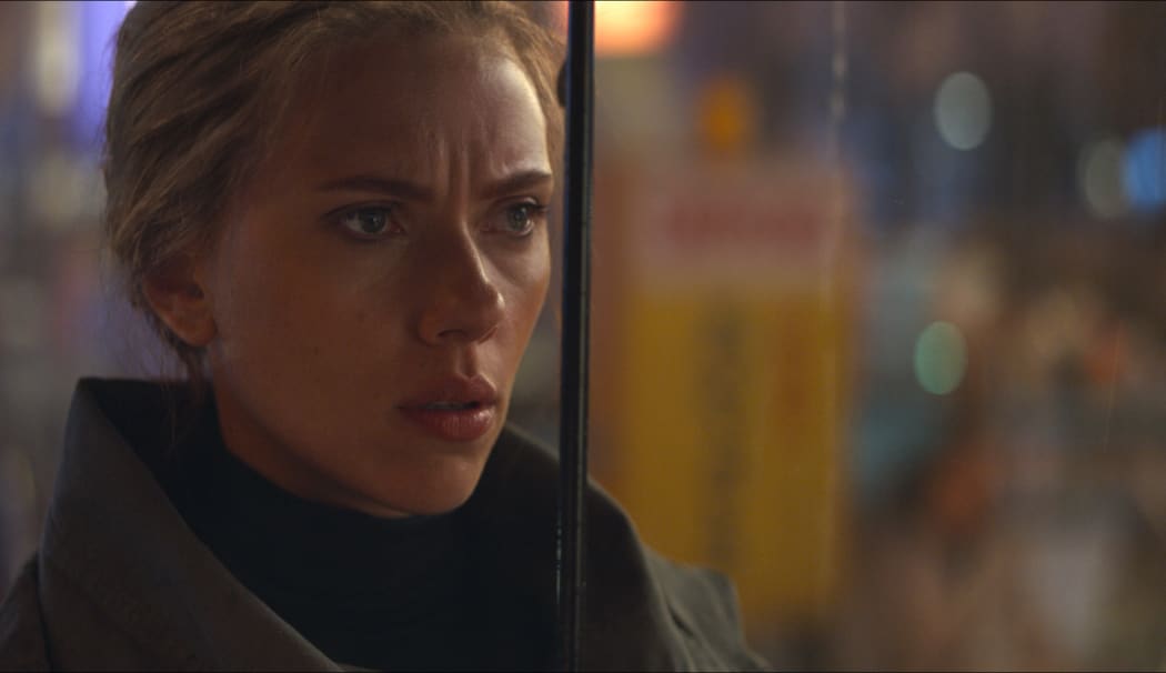 This image released by Disney shows Scarlett Johansson in a scene from "Avengers: Endgame."