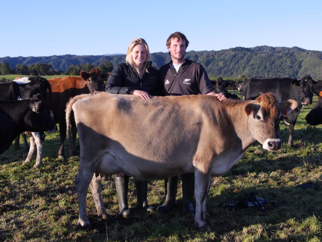 West Coast dairy farmers Hannah and Thomas Oats