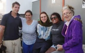 Ruwani Perera and Jacob Bryant with other international participants aboard Freedom Flotilla ship ‘Marianne’.